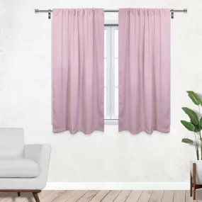 52 X 63 Inch Blackout Polyester Curtains with Rod Pocket Blush - 2 Panels