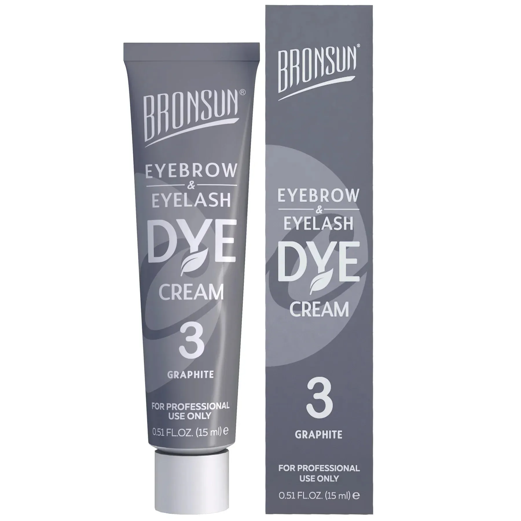 Bronsun Brow and Lash Cream Dye - Graphite #3, 15ml