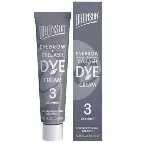 Bronsun Brow and Lash Cream Dye - Graphite #3, 15ml
