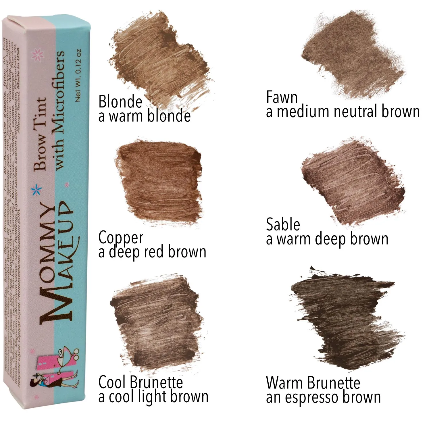 Brow Tint with Microfibers - Tinted Eyebrow Gel - Cool Brunette