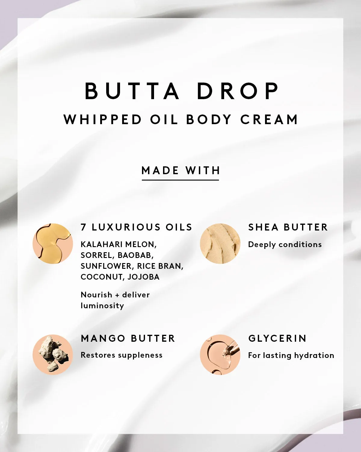 Butta Drop Whipped Oil Body Cream with Tropical Oils   Shea Butter — Fenty Fresh