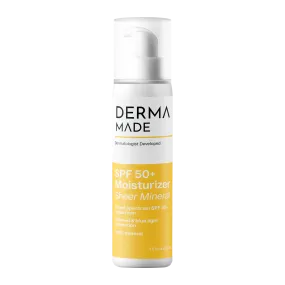 Derma Made SPF 50  Moisturizer 100% Sheer Mineral Sunscreen