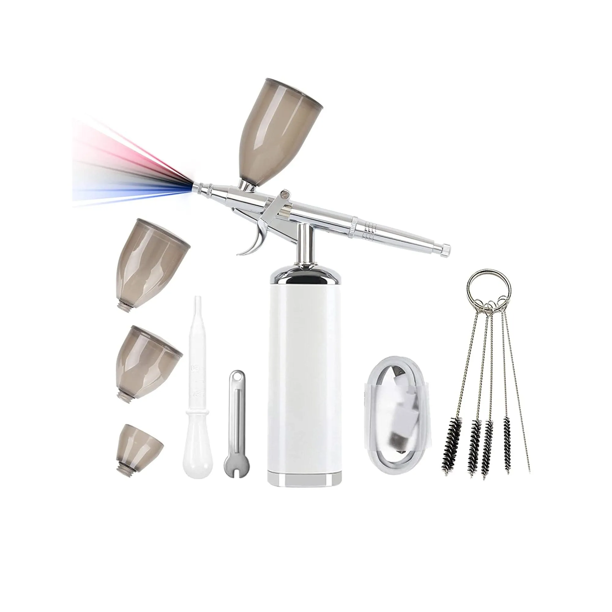 I-BEAUTEE 27PSI Airbrush Kit | Wireless Portable Airbrush Compressor | Rechargeable Cordless Airbrush | Mini Air Brush