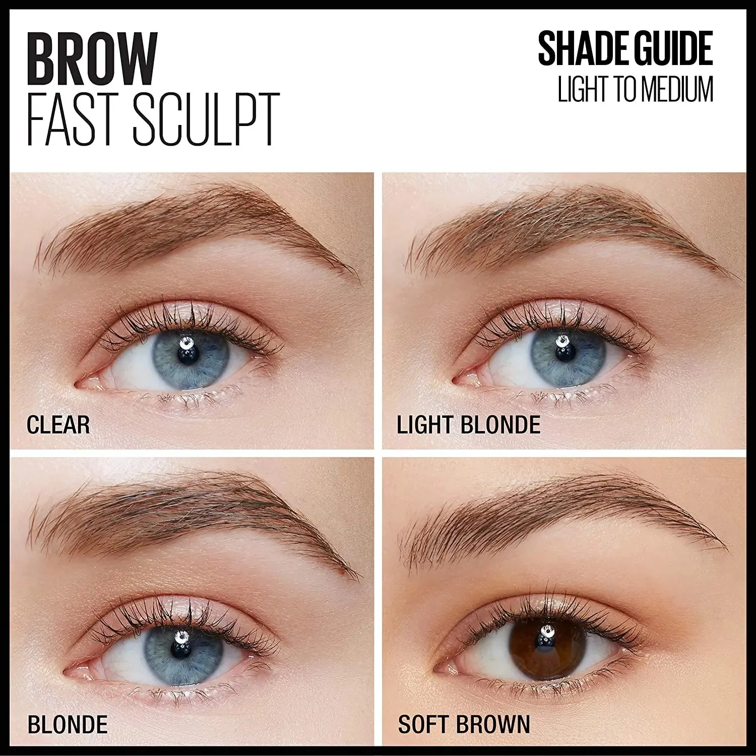 Maybelline Brow Fast Sculpt, Shapes Eyebrows, Eyebrow Mascara Makeup, Blonde, 0 09 Fl Oz