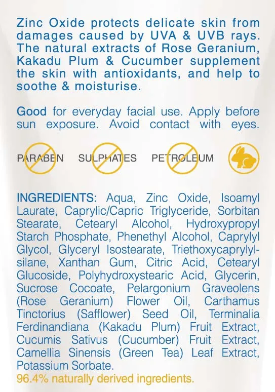 SPF30 Zinc Oxide Face Cream